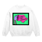 Mieko_KawasakiのCAN'T GET ENOUGH / GREEN トイレットペーパー　 Crew Neck Sweatshirt