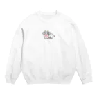 いぬよりのねこのウシさん Crew Neck Sweatshirt