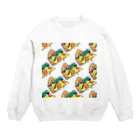 Mieko_Kawasakiの欲望のピザ🍕　GUILTY PLEASURE PIZZA AO TRANSPARENCY Crew Neck Sweatshirt