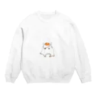 꿈의나라のメンダコ(目玉焼き) Crew Neck Sweatshirt