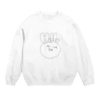 眠たウサギの国。の眠たウサギ。 Crew Neck Sweatshirt