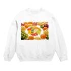 simoneのカットフルーツ・フルーツ集合 Crew Neck Sweatshirt