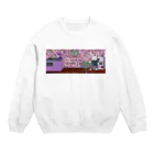 Junya Maruyamaのカフェオレうさぎ パープル Crew Neck Sweatshirt