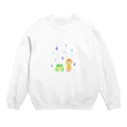 赤崎でんじろー🐞のあめのひ Crew Neck Sweatshirt