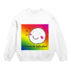 でおきしりぼ子の実験室ののりこえくん Crew Neck Sweatshirt