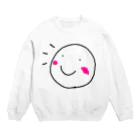 でおきしりぼ子の実験室ののりこえくん(かおだけ) Crew Neck Sweatshirt