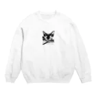 ネロヂカラのリアル黒猫(仔ねこ1) Crew Neck Sweatshirt