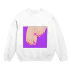 Shiny MoonyのTUMASAKI ヴァイオレット×マゼンタ Crew Neck Sweatshirt