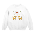 MichWich DesignのFox in Love♡ Crew Neck Sweatshirt