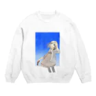 そうびょうの見上げた先は深い蒼 Crew Neck Sweatshirt