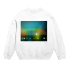 ふぃろのHW&Fと夜景写真のLIGHT LEAKS加工 Crew Neck Sweatshirt