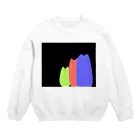 mnauの３匹のねこ Crew Neck Sweatshirt