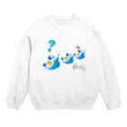 ma-sa's LaboratoryのSweet Budgerigar／？（ハテナ） Crew Neck Sweatshirt