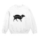 非ユークリッド幾何学を考える kodaisakanaのtragulidae Crew Neck Sweatshirt