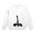 yo7の“真っ黒少女” 『森ガール』 Crew Neck Sweatshirt