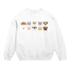 semioticaのわんわん大集合（ゆる） Crew Neck Sweatshirt