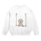 YOSHIKAZ KAWAKAMIのワンチャン神殿を守るindyくん Crew Neck Sweatshirt