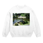 吉原教室の仙巌園の石灯籠 Crew Neck Sweatshirt