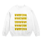 yu-popのクマpanだらけ Crew Neck Sweatshirt