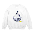 あゆみとみちるの女子高生のたまごかけごはん Crew Neck Sweatshirt