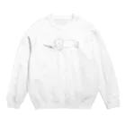 よしのSUZURI SHOPのウクレレに興味があるイヌ Crew Neck Sweatshirt