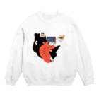 いぬ屋いぬみせのカンフーちゃん Crew Neck Sweatshirt