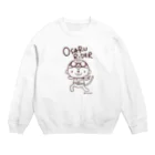 Piyocoloreのおサルライダー(濃い色対応) Crew Neck Sweatshirt