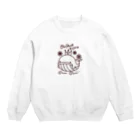 Piyocoloreの王様くじら(濃い色) Crew Neck Sweatshirt