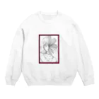 こらそんの気まぐれの秋桜と少女 Crew Neck Sweatshirt