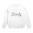 字書きの江島史織ですの「推しが尊すぎてしんどい」×墨柄 Crew Neck Sweatshirt