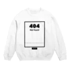 なでしこ@デザインのNot found 404 Crew Neck Sweatshirt