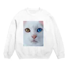 mayurinのオッドアイキャット Crew Neck Sweatshirt