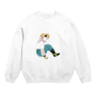 大津萌乃の野菜を育てる人 Crew Neck Sweatshirt