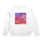 panbanishaのplanet travel Crew Neck Sweatshirt
