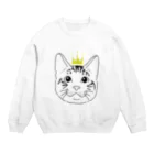 Plumsanの冠むっきーちゃん Crew Neck Sweatshirt