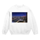 ＫＯＭＩＮＡＫＡＮＯの夜景　都庁から中野区方面をのぞむ Crew Neck Sweatshirt