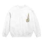 まめるりはことりの尾羽がピン　可愛いオカメインコちゃん【まめるりはことり】 Crew Neck Sweatshirt