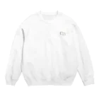 HiyokomameShoutenのひよこまめ商店 公式キャラクター　【Reeeeegent-kun リーゼント くん】 green flower Crew Neck Sweatshirt