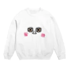 囁きのガン見少女 Crew Neck Sweatshirt