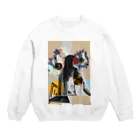 lenhung2108のthe girl  Crew Neck Sweatshirt