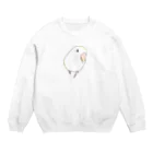 まめるりはことりのコザクラインコ　バイオレットパイドちゃん【まめるりはことり】 Crew Neck Sweatshirt