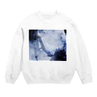 suparnaの破壊と創造　烟る街　おもてロゴ無し Crew Neck Sweatshirt