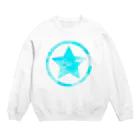 星間しほの水色の星 Crew Neck Sweatshirt