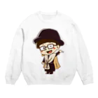 インテリアクレールのカーテンマンJr.（バイバイ）のスウェット Crew Neck Sweatshirt