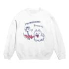 イラスト MONYAAT のポメラニアンお仕事中 Crew Neck Sweatshirt