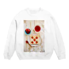 2ca_aのいちごの朝ごはん Crew Neck Sweatshirt