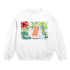 2ca_aのいちごサンド Crew Neck Sweatshirt