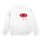 Graphicersの赤い傘 Crew Neck Sweatshirt