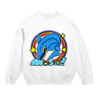 えいくらのPOP！モササウルス Crew Neck Sweatshirt