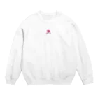 あかりのおみせのピンクおさげの女の子 Crew Neck Sweatshirt